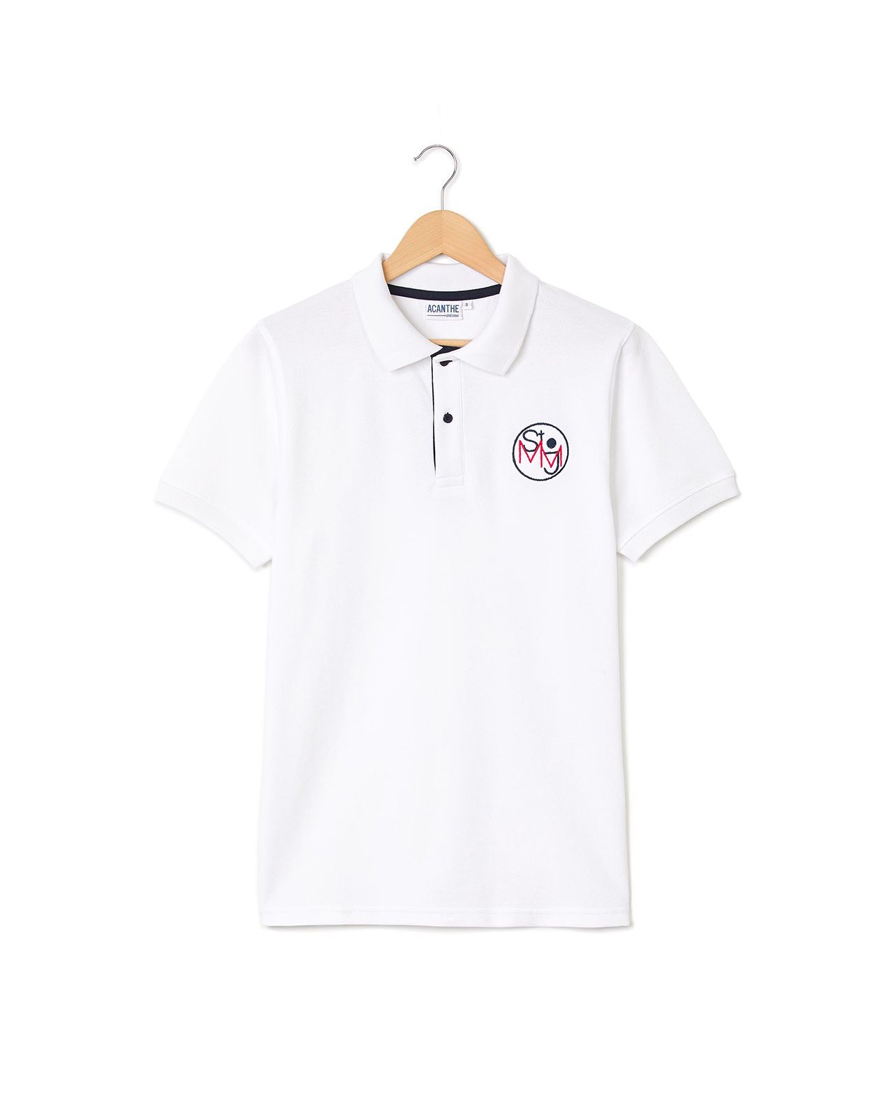 Polo manches courtes blanc St Joseph Château Thierry  