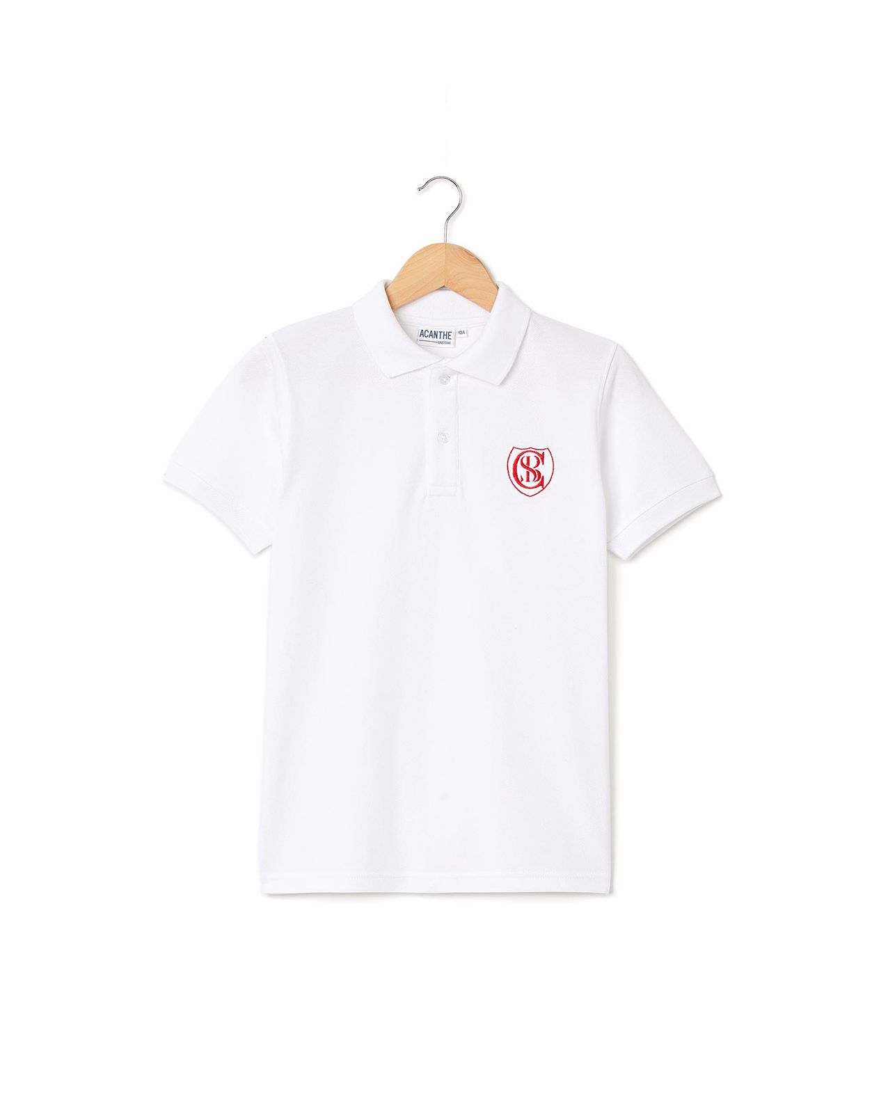 Polo manches courtes blanc Concordia | Mixte