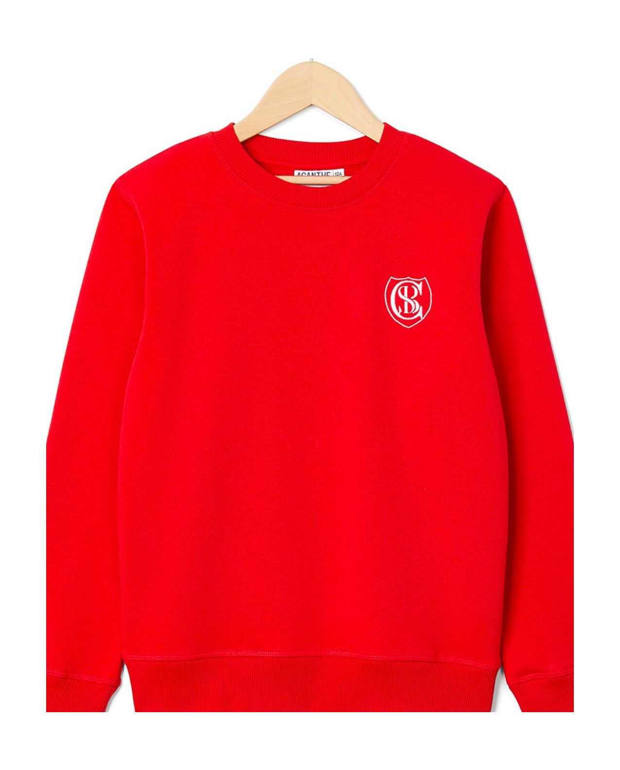 Sweat col rond rouge Concordia | Mixte