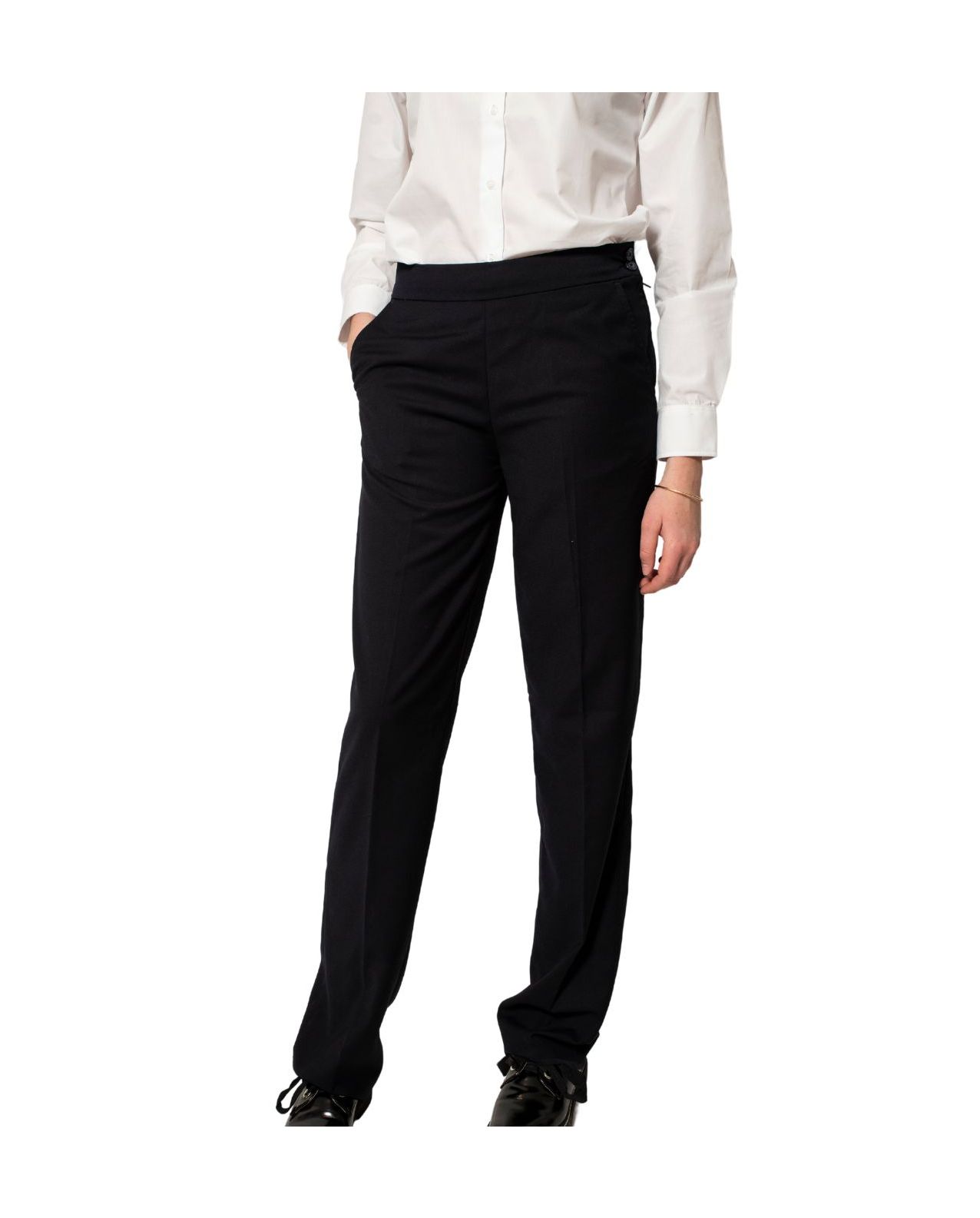 Pantalon d'uniforme fluide marine | Fille