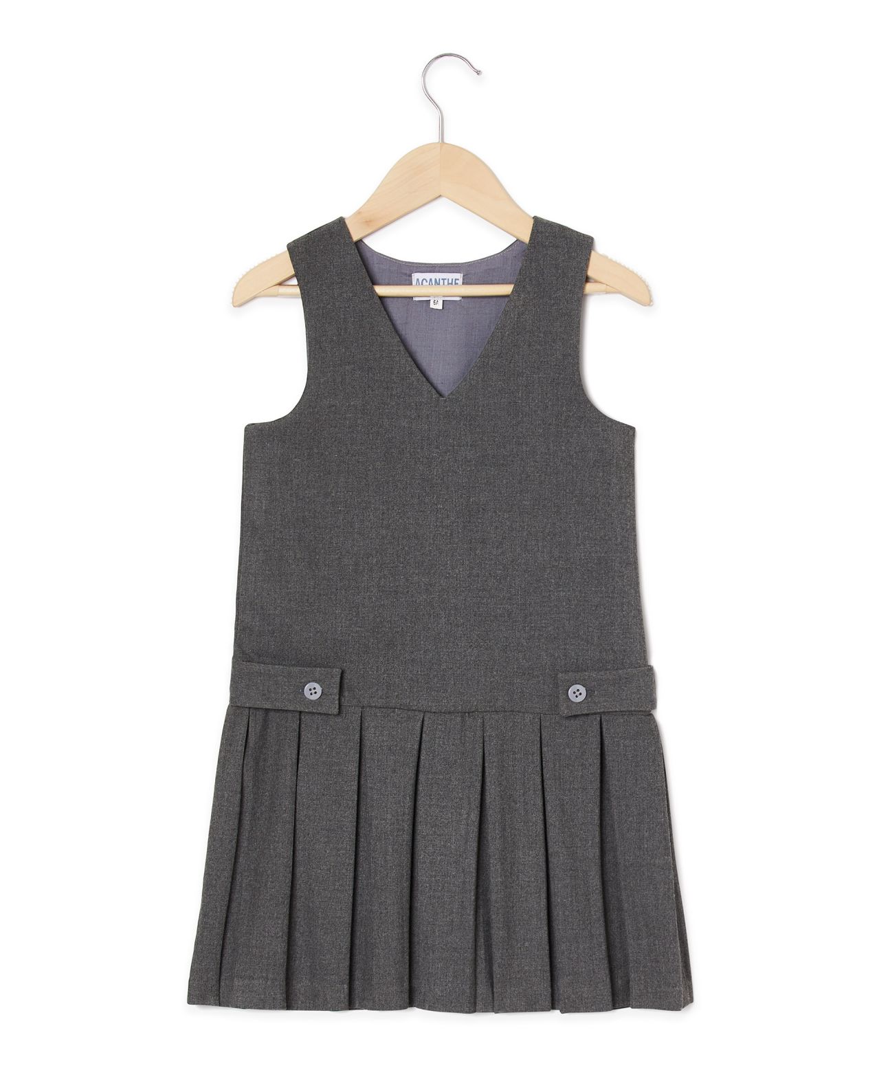 Robe grise Concordia | Fille