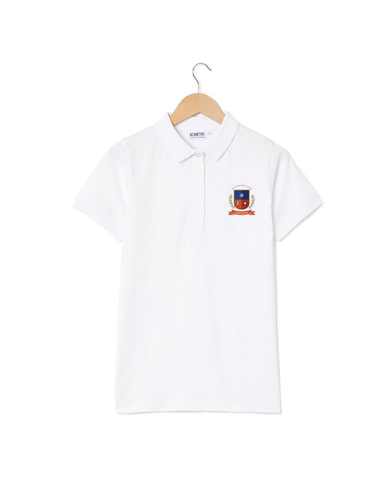 Polo MC blanc Ecole St Jean | Garçon