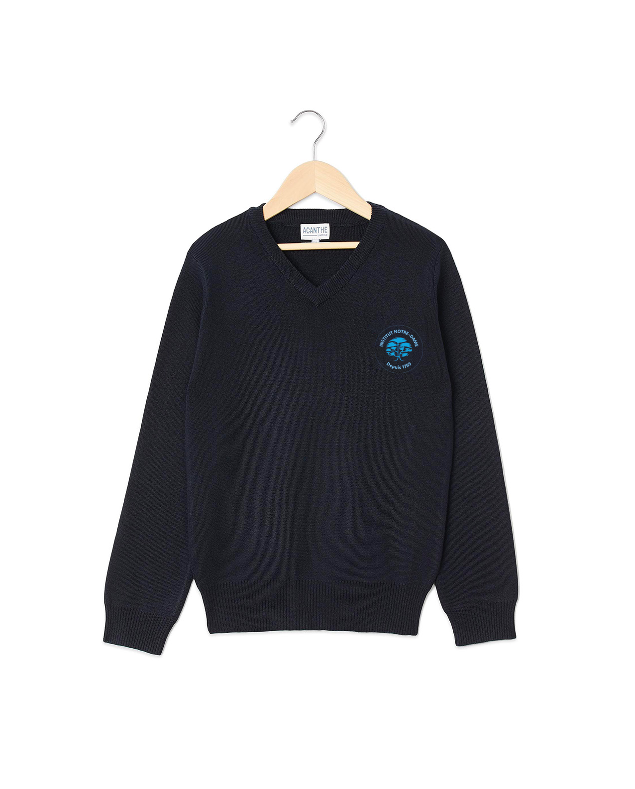 Pull col V coton | IND St Germain | Mixte