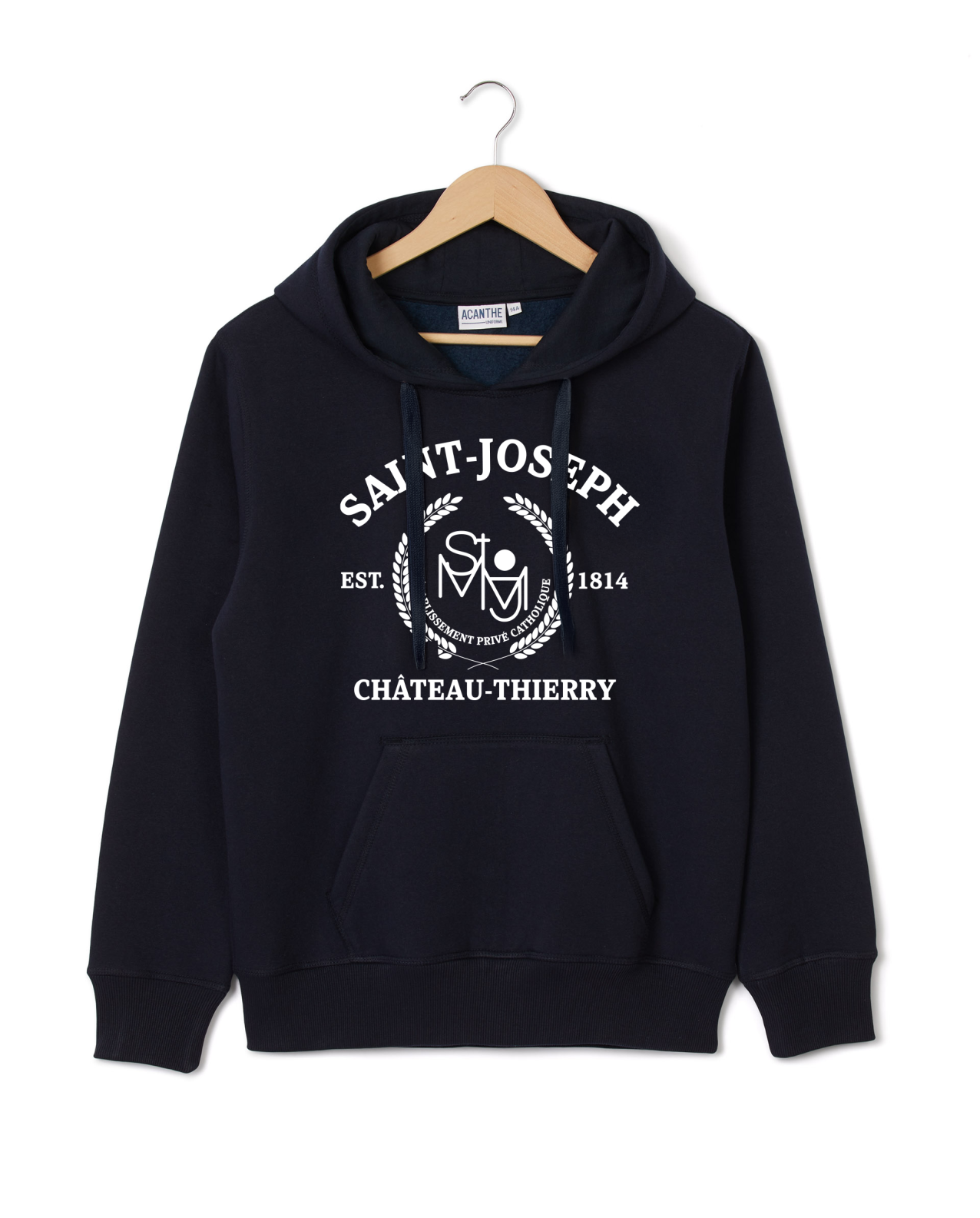 Sweat à capuche St Joseph Château Thierry |Mixte | Il n'est pas autorisé de le porter au collège