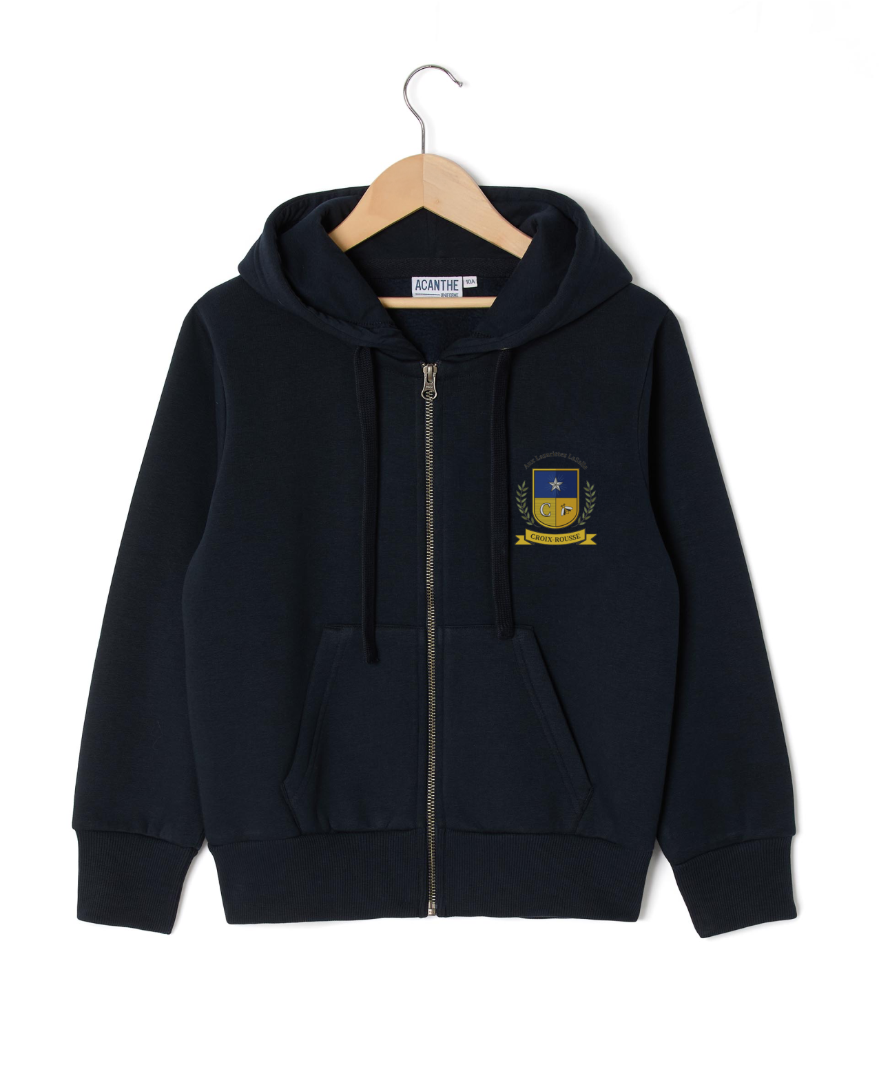 Sweat-shirt zippé marine Lazaristes La Salle | Croix-Rousse